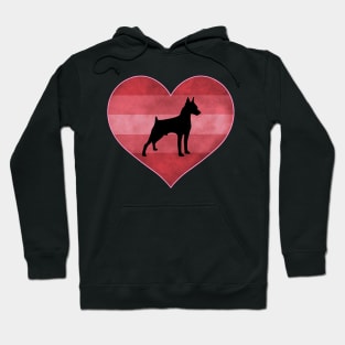 Doberman Heart Love Valentines Day Hoodie